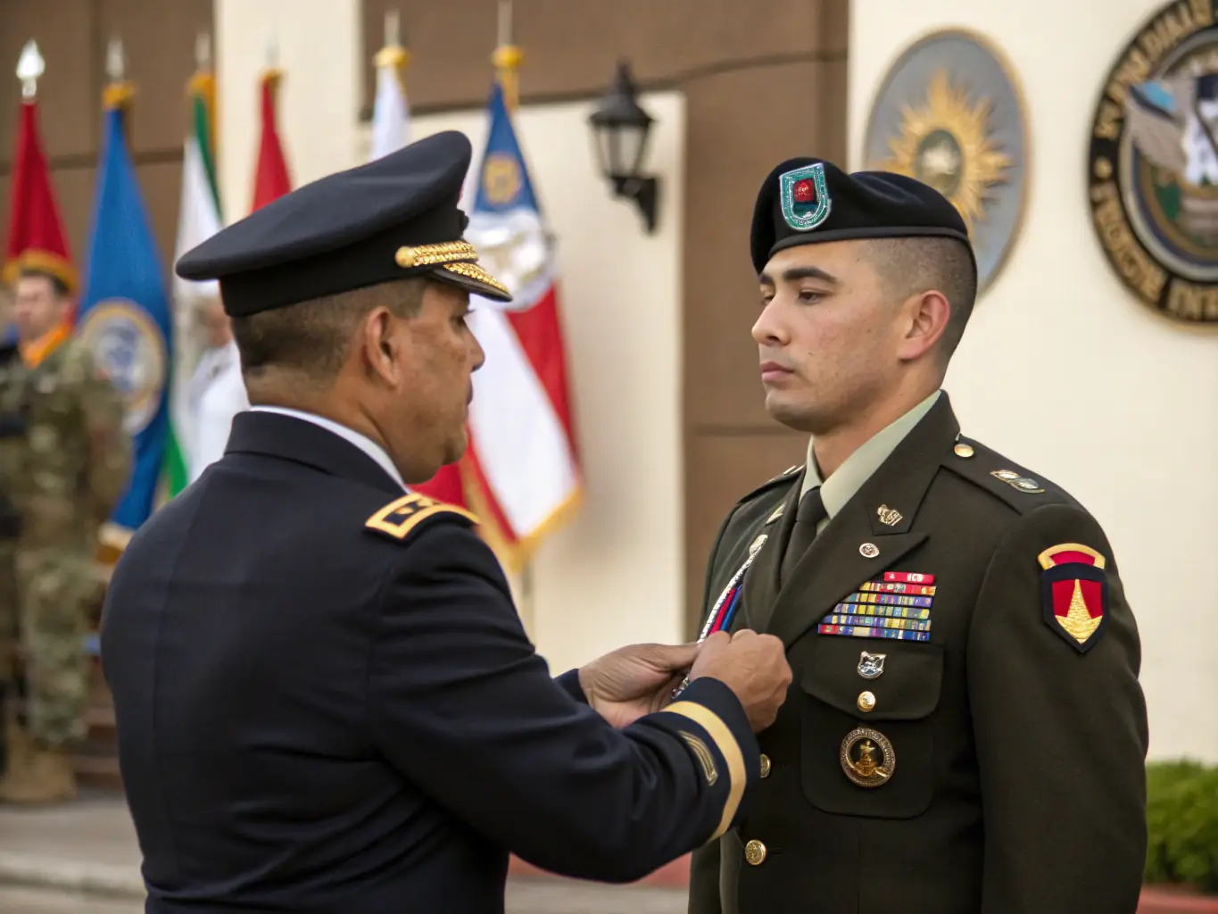 A veteran being honored at a UNC recognition ceremony, emphasizing the organization's commitment to acknowledging service.