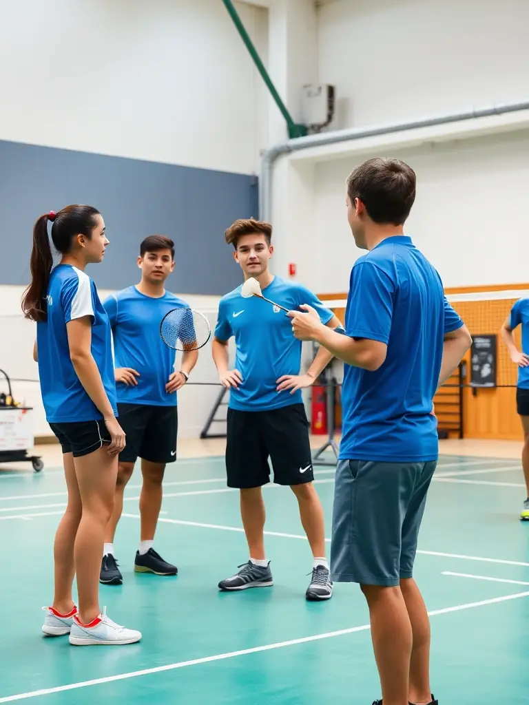 A focused shot of adult players, aged 20-30, practicing advanced handball drills at CHB CARQUEFOU HANDBALL, emphasizing precision and coordination.
